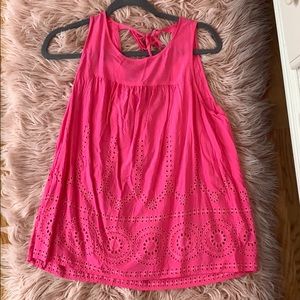 Hot pink tank